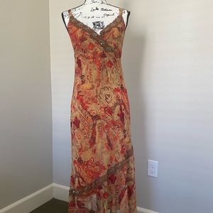 Gorgeous vintage paisley design dress